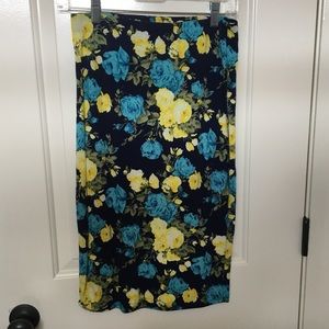 Floral Pencil Skirt